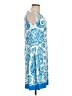 Barbara Gerwit Paisley Blue Cocktail Dress Size L - photo 4