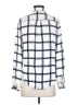 En Creme 100% Rayon Checkered-gingham White Long Sleeve Blouse Size S - photo 2
