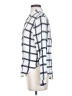 En Creme 100% Rayon Checkered-gingham White Long Sleeve Blouse Size S - photo 5