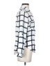 En Creme 100% Rayon Checkered-gingham White Long Sleeve Blouse Size S - photo 4