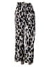 Zaful 100% Polyester Animal Print Silver Casual Pants Size S - photo 1