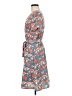 Downeast 100% Polyester Print Blue Casual Dress Size S - photo 5