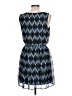 A. Byer 100% Polyester Argyle Blue Casual Dress Size L - photo 2