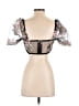 Unbranded Black Short Sleeve Blouse Size S (estimated) - photo 2