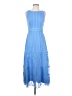 Taylor 100% Polyester Blue Casual Dress Size 2 - photo 1