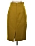 J.Crew 100% Wool Solid Yellow Wool Skirt Size 000 - photo 2