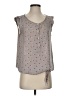 Ann Taylor LOFT 100% Polyester Gray Sleeveless Blouse Size XS - photo 1