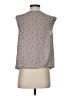 Ann Taylor LOFT 100% Polyester Gray Sleeveless Blouse Size XS - photo 2