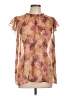 Torrid Tan Short Sleeve Blouse Size Lg Plus (0) - photo 1