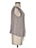 Ann Taylor LOFT 100% Polyester Gray Sleeveless Blouse Size XS - photo 4