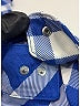 Burberry 100% Polymide Checkered-gingham Blue Gloves One size - photo 5