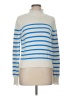 J.Crew 100% Cotton Stripes Blue Turtleneck Sweater Size M - photo 1