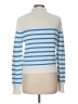 J.Crew 100% Cotton Stripes Blue Turtleneck Sweater Size M - photo 2