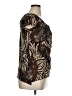 Claudia Richard Animal Print Brown Tan Short Sleeve Blouse Size XL - photo 4