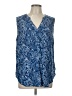Torrid Blue Sleeveless Blouse Size Lg Plus (0) - photo 1