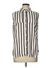 Worthington 100% Polyester Stripes Ivory Sleeveless Blouse Size L - photo 1