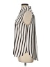 Worthington 100% Polyester Stripes Ivory Sleeveless Blouse Size L - photo 5