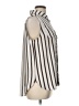 Worthington 100% Polyester Stripes Ivory Sleeveless Blouse Size L - photo 4