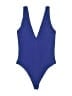 Babaton Solid Blue One Piece Swimsuit Size XS - photo 1