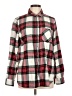 Old Navy 100% Cotton Plaid Red Long Sleeve Button-Down Shirt Size L - photo 1