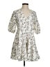 Universal Thread Print Ivory Casual Dress Size XS - photo 1