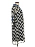 Tacera 100% Polyester Chevron-herringbone Gray Casual Dress Size L - photo 4