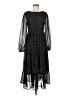 Unbranded 100% Polyester Stars Black Casual Dress Size M - photo 1