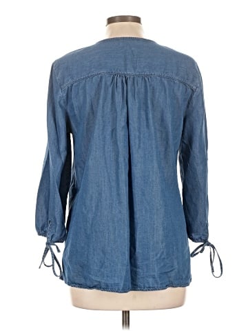 Ellen Tracy 3/4 Sleeve Button-Down Shirt (view 2)