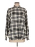Madewell Plaid Ivory Long Sleeve Button-Down Shirt Size M - photo 1
