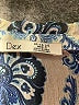 Dex 100% Polyester Paisley Blue Sleeveless Blouse Size L - photo 7