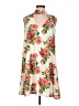Peppermint Floral Ivory Casual Dress Size L - photo 1