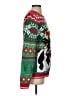 Holiday Time 100% Acrylic Print Green Pullover Sweater Size S - photo 4