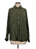 Zara Solid Green Long Sleeve Button-Down Shirt Size S - photo 1