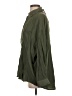Zara Solid Green Long Sleeve Button-Down Shirt Size S - photo 5
