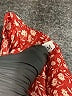 Unbranded 100% Polyester Hearts Red Casual Skirt Size M - photo 3