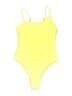 Unbranded Solid Yellow One Piece Swimsuit Size S - photo 1