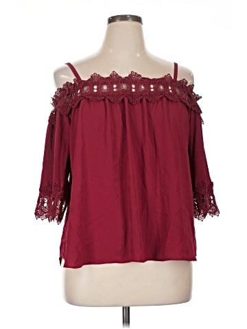 By & By 3/4 Sleeve Blouse (view 1)