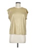 Rebecca Minkoff Metallic Gold Short Sleeve Top Size M - photo 1