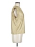 Rebecca Minkoff Metallic Gold Short Sleeve Top Size M - photo 4