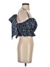 Choosy 100% Cotton Blue Sleeveless Blouse Size XS - photo 4
