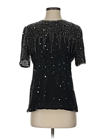 Laurence Kazar New York Short Sleeve Silk Top (view 1)