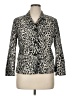 Talbots Animal Print Ivory Jacket Size 16 - photo 1