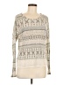 Eyeshadow Print Ivory Pullover Sweater Size M - photo 1