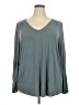 Michael Stars 100% Polyester Gray Long Sleeve Blouse Size 2X - photo 1