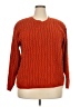 Karen Scott II 100% Acrylic Orange Pullover Sweater Size 2X - photo 1