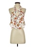 Endless Blu 100% Rayon Ivory Sleeveless Blouse Size S - photo 1