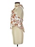 Endless Blu 100% Rayon Ivory Sleeveless Blouse Size S - photo 5