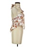 Endless Blu 100% Rayon Ivory Sleeveless Blouse Size S - photo 4
