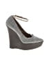 Burberry Prorsum Gray Platform ankle strap Wedges Size EU 36 - photo 1