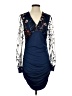 Unbranded Graphic Blue Cocktail Dress Size S - photo 1